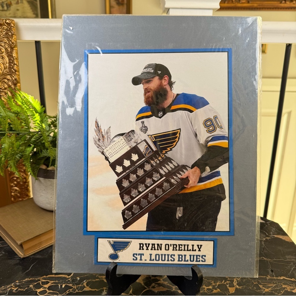 Ryan O'Reilly St. Louis Blues 2019 Stanley Cup Conn Smythe 8x10 Matted Photo